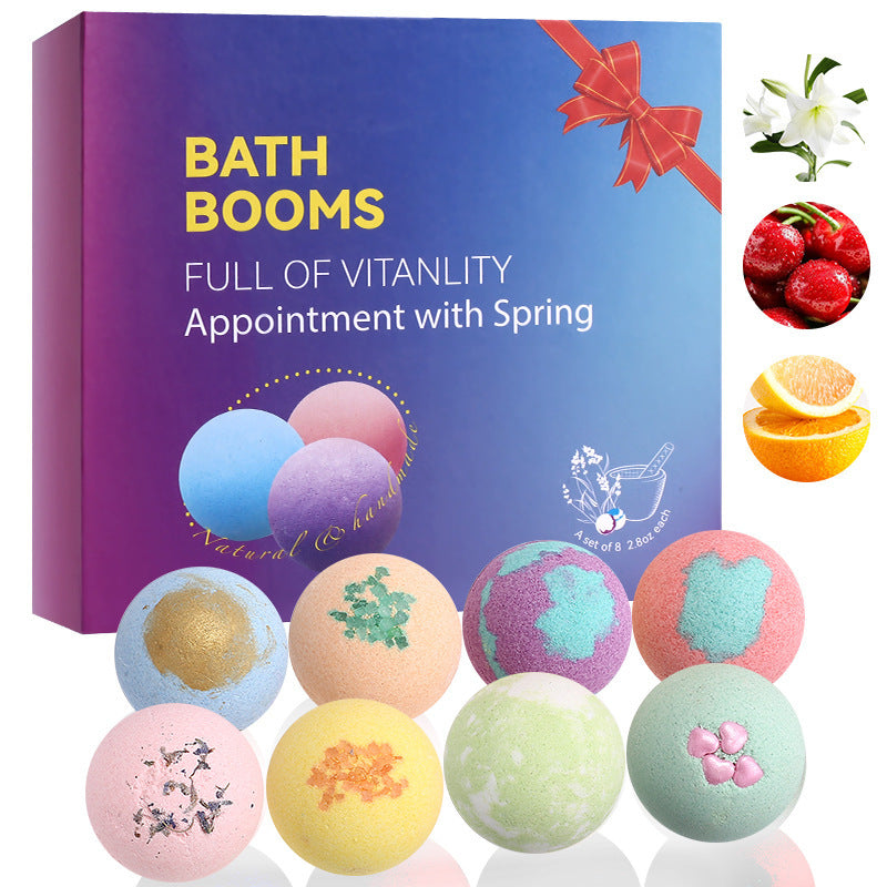 Flower Petal Bath Salt Bubble Bath Ball - King Wish
