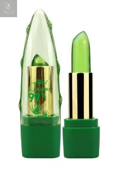 Aloe Vera Gel Color Changing Lipstick Gloss Moisturizer Anti-drying Desalination Fine-grain Lip Blam Care King Wish
