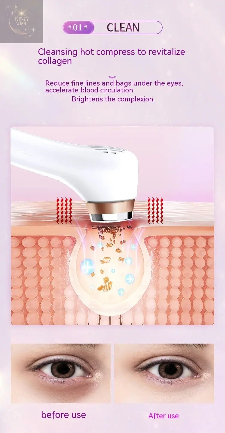 Heating & Vibration Eye Massager with Ice Compress - King Wish