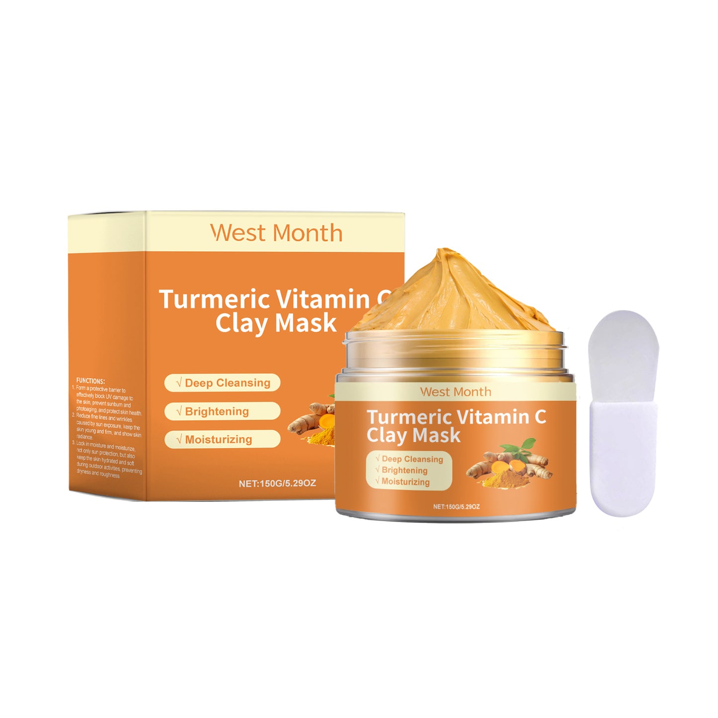 Turmeric Vitamin C Clay Mask - King Wish