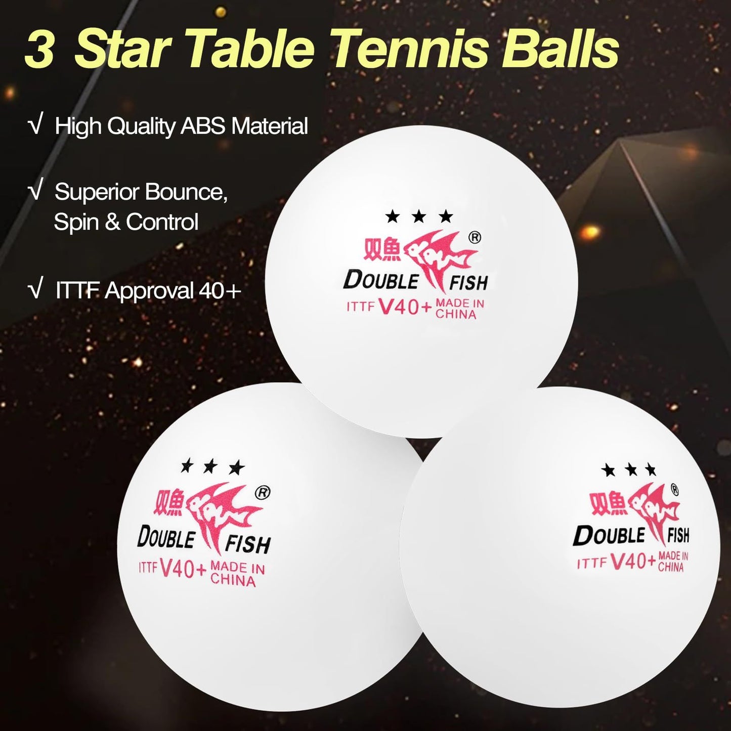 Table Tennis Racket Set - King Wish