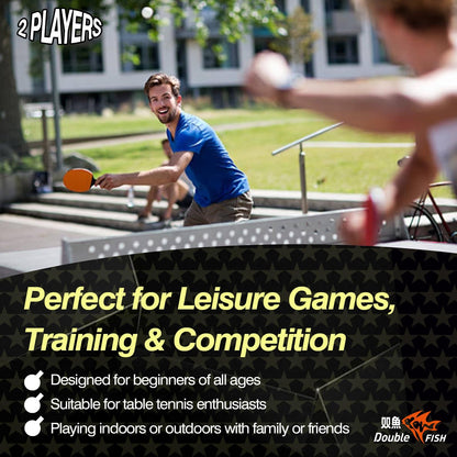 Table Tennis Racket Set - King Wish